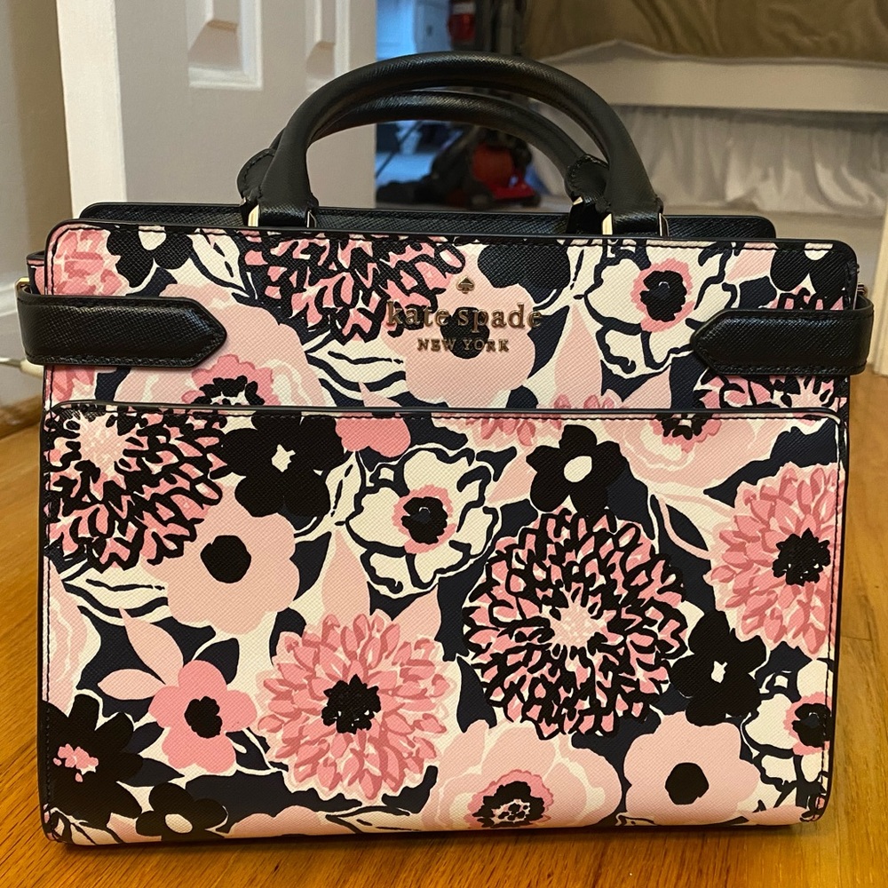 Kate Spade New York - Medium Satchel - Staci Dahlia Floral Bag